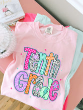 Load image into Gallery viewer, Pink Dalmatian Purple Plaid School Grades DROPDOWN TRANSFER
