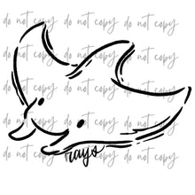 Load image into Gallery viewer, Doodle Single Color Mascots Dropdown TRANSFER
