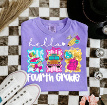 Load image into Gallery viewer, Hello School Grades Trio Square Bow  DROPDOWN TRANSFER
