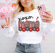 Load image into Gallery viewer, XOXO Red Black Checkered Names DROPDOWN TRANSFER CAP JAN
