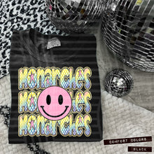 Load image into Gallery viewer, Rainbow Checker Pink Happy Stacked Mascots Dropdown TRANSFER CAP JUNE 25
