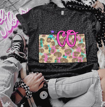 Load image into Gallery viewer, Preppy Bright Leopard States (all 50 states available) TRANSFER CAP APR
