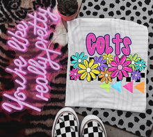 Load image into Gallery viewer, Preppy Bright Floral Mascot Dropdown TRANSFER CAP MAY
