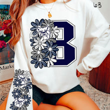 Load image into Gallery viewer, Floral Skulls And Letters Sports Team With Sleeve TRANSFER MMD
