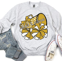 Load image into Gallery viewer, So Sporty Cheer Megaphone &amp; Pom NO CUSTOM NAME ADDED DROPDOWN TRANSFER BIA
