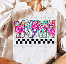 Load image into Gallery viewer, Mama Checker Floral Dotted Leopard Color Dropdown TRANSFER
