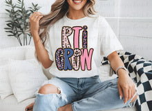 Load image into Gallery viewer, Pink Blue Gold Glitter Alpha B2S Grades DROPDOWN TRANSFER
