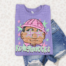 Load image into Gallery viewer, Preppy Starry Eyed Pink Mint Mascots DROPDOWN TRANSFER CAP MAY 26
