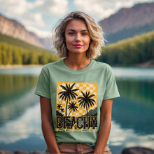 Load image into Gallery viewer, Beach Vibes Checkered Palm SDD TRANSFER
