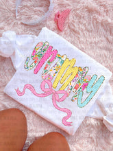 Load image into Gallery viewer, Floral Polka Gold Glitter Titles DROPDOWN TRANSFER CARTER APR 26
