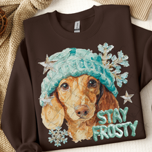 Load image into Gallery viewer, Stay Frosty Hand Painted Dog Collection Dropdown TRANSFER THREAD SEPT 25
