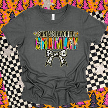 Load image into Gallery viewer, Santa’s Favorite Title Gold Glitter Brush Dalmatian TRANSFER TGG

