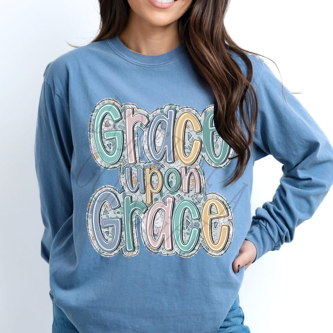 Floral Grace Upon Grace TRANSFER PPD