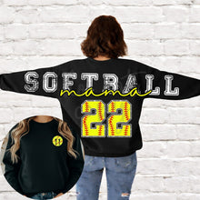 Load image into Gallery viewer, Sports Mama-Number-Pocket Design Customized DROPDOWN DTF TRANSFER PARJO

