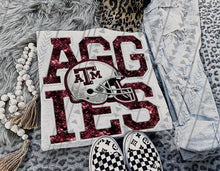 Load image into Gallery viewer, Football Team Helmet Faux Embroidery DROPDOWN TRANSFER TGG

