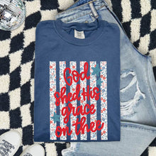 Load image into Gallery viewer, God Shed His Grace Floral Stripes TRANSFER TCC ET MAR 26
