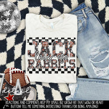 Load image into Gallery viewer, Let’s Go Football Faux Embroidery Checkered Mascots DROPDOWN TRANSFER CAP 24
