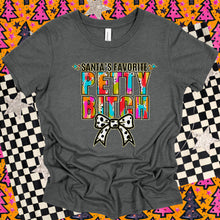 Load image into Gallery viewer, Santa’s Favorite Title Gold Glitter Brush Dalmatian TRANSFER TGG
