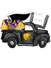 Load image into Gallery viewer, Football Cheer Spirit Truck (Add Name) Customized DTF TRANSFER
