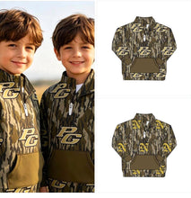 Load image into Gallery viewer, Custom Print 1/4 Zip Scuba Sweatshirt

