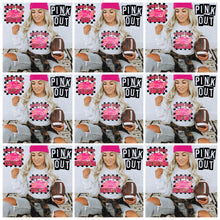Load image into Gallery viewer, Pink Out Mascot Gold Glitter Chenille DROPDOWN TRANSFER
