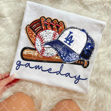 Load image into Gallery viewer, Gameday Sequin Baseball Hat Glove Teams Dropdown TRANSFER CCD INS
