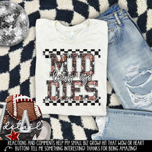 Load image into Gallery viewer, Let’s Go Football Faux Embroidery Checkered Mascots DROPDOWN TRANSFER CAP 24
