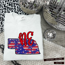 Load image into Gallery viewer, RWB Glitter States (all 50 states available) TRANSFER CAP APR
