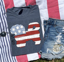 Load image into Gallery viewer, Patriotic Dog Designs Black Text SWD MAY DROPDOWN TRANSFER
