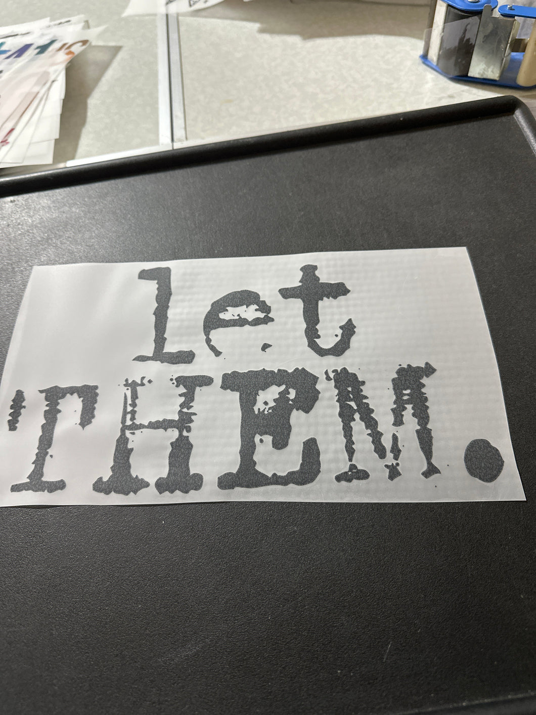 Let Them Typewriter RTS DTF TRANSFER