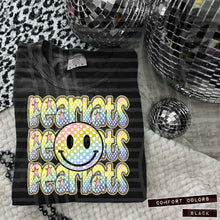 Load image into Gallery viewer, Rainbow Checker Happy Stacked Mascots Dropdown TRANSFER CAP JUNE 25
