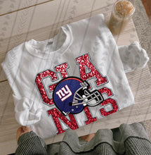 Load image into Gallery viewer, Football Team Helmet Faux Embroidery DROPDOWN TRANSFER TGG
