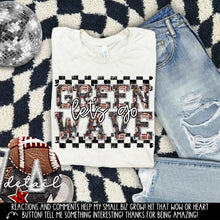 Load image into Gallery viewer, Let’s Go Football Faux Embroidery Checkered Mascots DROPDOWN TRANSFER CAP 24
