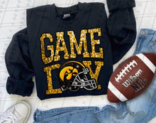 Load image into Gallery viewer, Game Day Team Helmet Faux Embroidery DROPDOWN TRANSFER TGG
