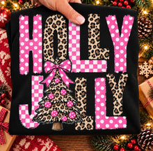Load image into Gallery viewer, Holly Jolly Polka Leopard DROPDOWN TRANSFER TUESDAY
