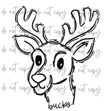 Load image into Gallery viewer, Doodle Single Color Mascots Dropdown TRANSFER
