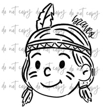 Load image into Gallery viewer, Doodle Single Color Mascots Dropdown TRANSFER
