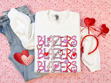 Load image into Gallery viewer, Valentine’s Skinny Stacked Mascot Dropdown TRANSFER PHDC
