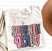 Load image into Gallery viewer, Pink Blue Gold Glitter Alpha B2S Grades DROPDOWN TRANSFER
