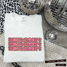 Load image into Gallery viewer, Pink Checker Gold Glitter Mascot Dropdown TRANSFER CAP APR
