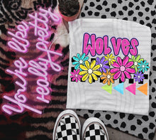 Load image into Gallery viewer, Preppy Bright Floral Mascot Dropdown TRANSFER CAP MAY
