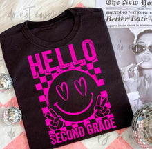 Load image into Gallery viewer, Hello Happy Checker Peace B2S Grades DROPDOWN TRANSFER
