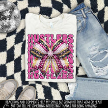 Load image into Gallery viewer, Pink Faux Rhinestone Bow Mascots Dropdown TRANSFER CAP SEPT 24
