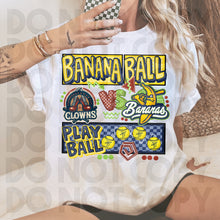Load image into Gallery viewer, Play Ball Ban_na Baseball Team Dropdown TRANSFER RHD FEB 26
