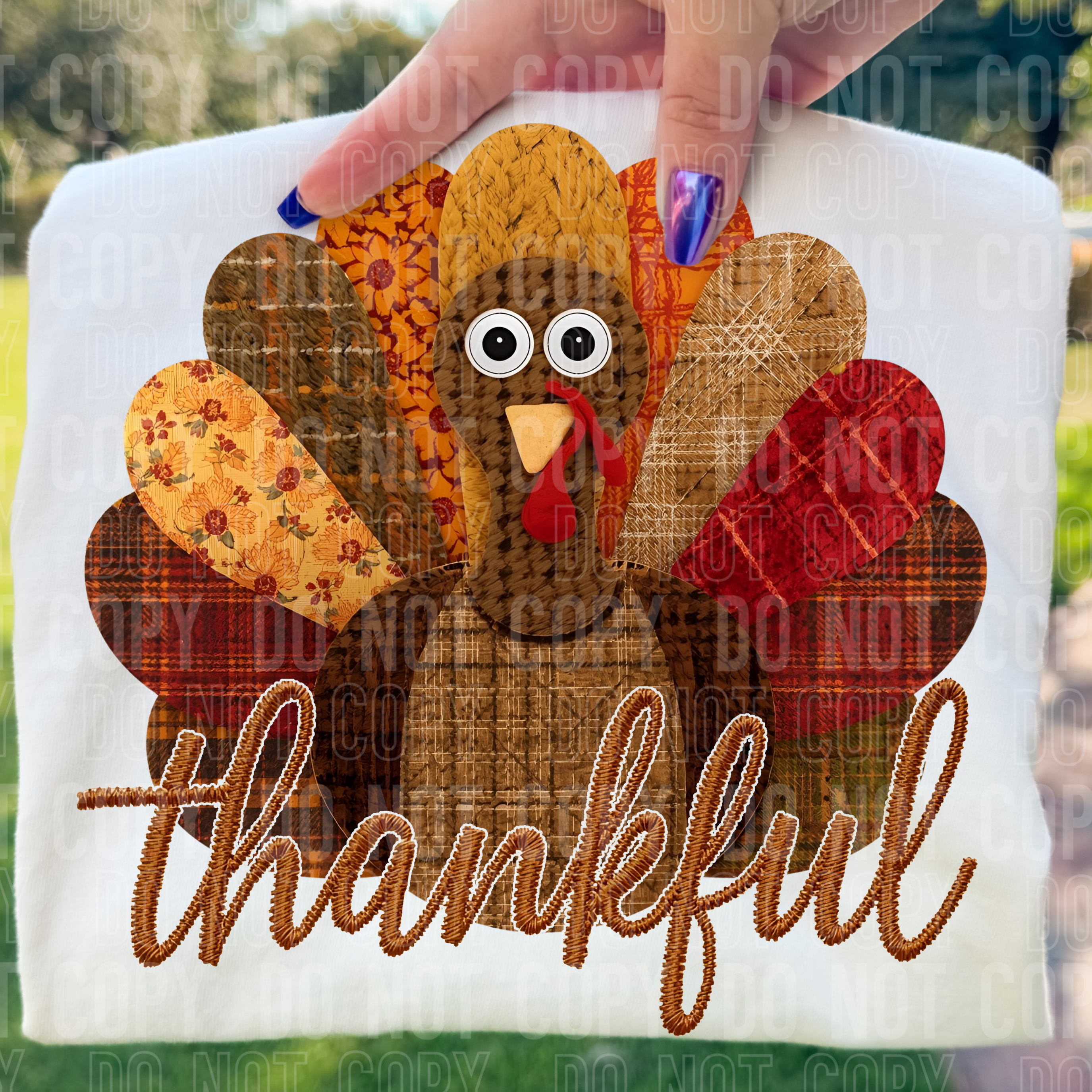 Thankful Patch Turkey TRANSFER SBB OCT 25 – Sassy Sublimation & Screen ...