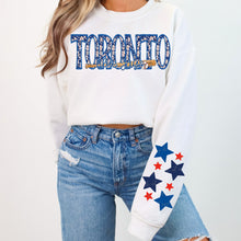 Load image into Gallery viewer, Baseball Teams Faux Embroidery Stars With SLEEVE OPTION TRANSFER VIRGO FEB
