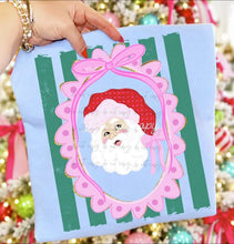Load image into Gallery viewer, Santa Pink Coquette Green Stripes Red Pink Polka Hat TRANSFER TCC OCT 26
