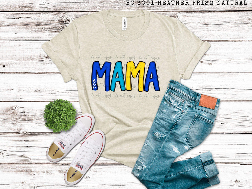 Down Syndrome Mama Doodle Letters TRANSFER