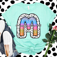 Load image into Gallery viewer, Tie Dye Dottie Names Dropdown TRANSFER ECHT FEB
