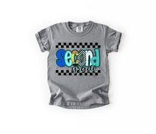 Load image into Gallery viewer, Checker Blue Pencil Plaid School Grades DROPDOWN TRANSFER
